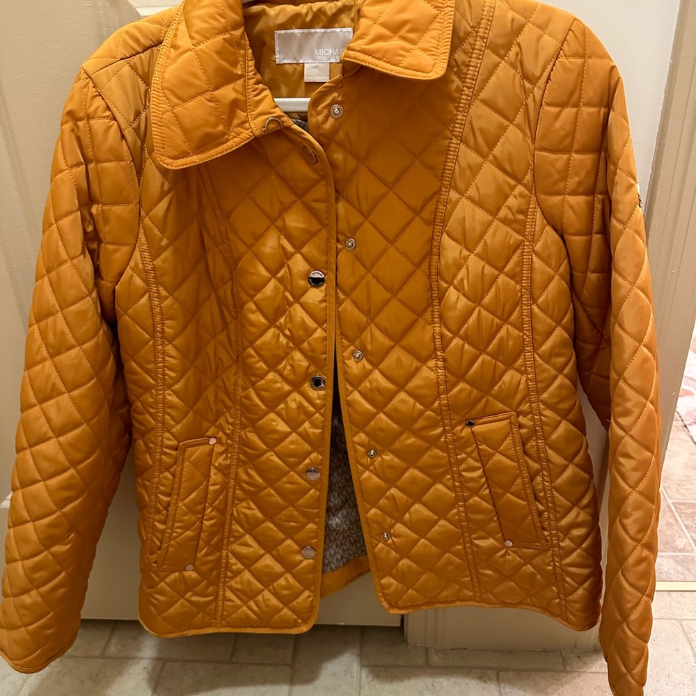 Michael Kors Quilted Orange Jacket